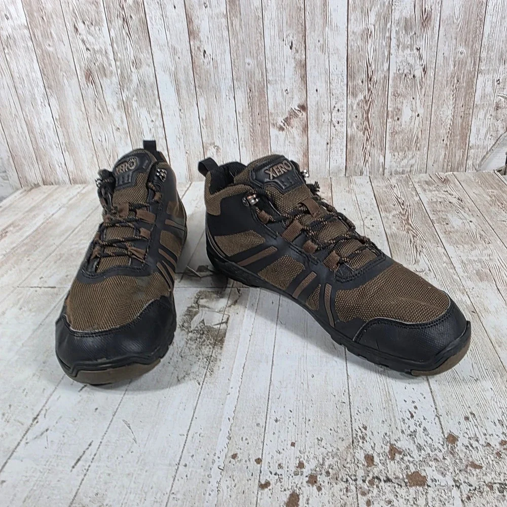 Xero Shoes Mens Daylite Hiker Fusion Minimalist Barefoot Boots Brown Black 11